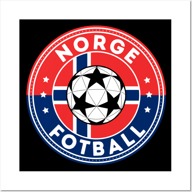 Norway Football Fan Wall Art by footballomatic